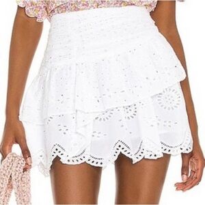 Loveshackfancy Onika Skirt in Antique White (Size 0)